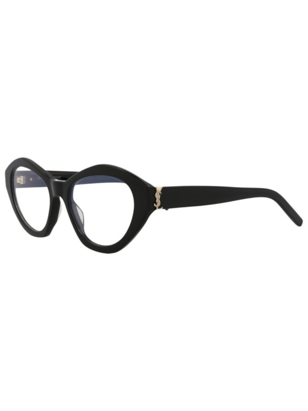 New Saint Laurent Womens Cat Eye Black Black Transparent Fashion Designer Eyegla
